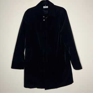 BARNEY’S NEW YORK Wool Blend Zip In Liner Fall Rain Black Jacket Coat